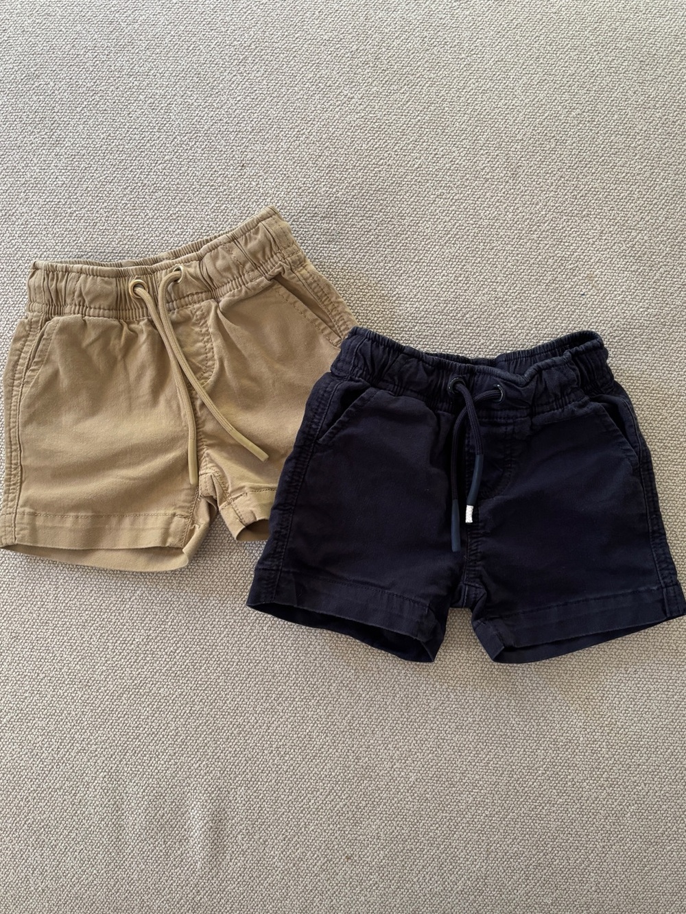 Little Bipsy 12-18M Shorts Bundle of 2 Navy Blue and Khaki